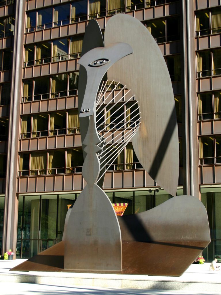 Picasso sculpture in Daley Plaza, Chicago, Illinois